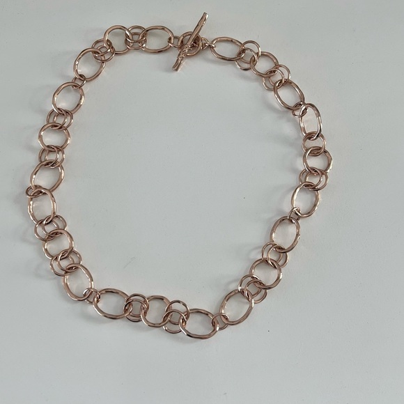 Ippolita Rose Gold Plated Over Sterling Silver Oval and Circular Necklace. - Picture 2 of 7